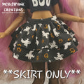 “GHOSTLY” Two-Tiered Skirt