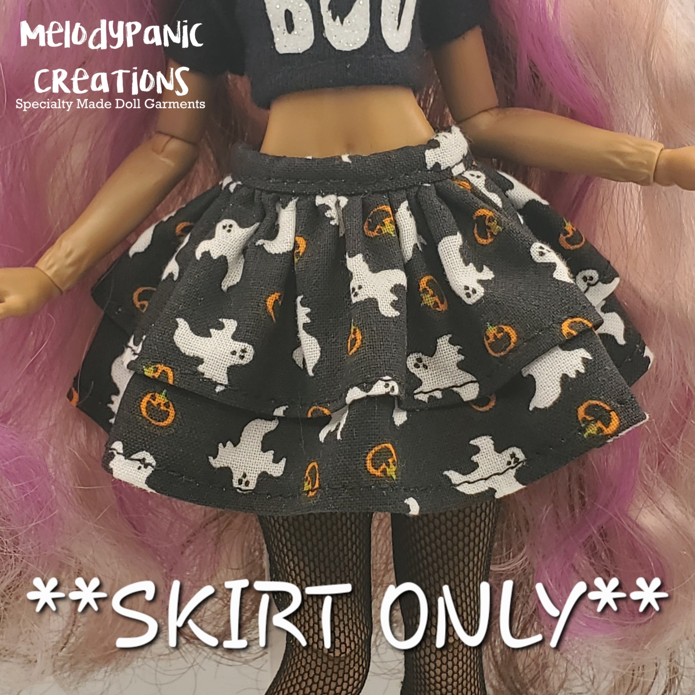 “GHOSTLY” Two-Tiered Skirt