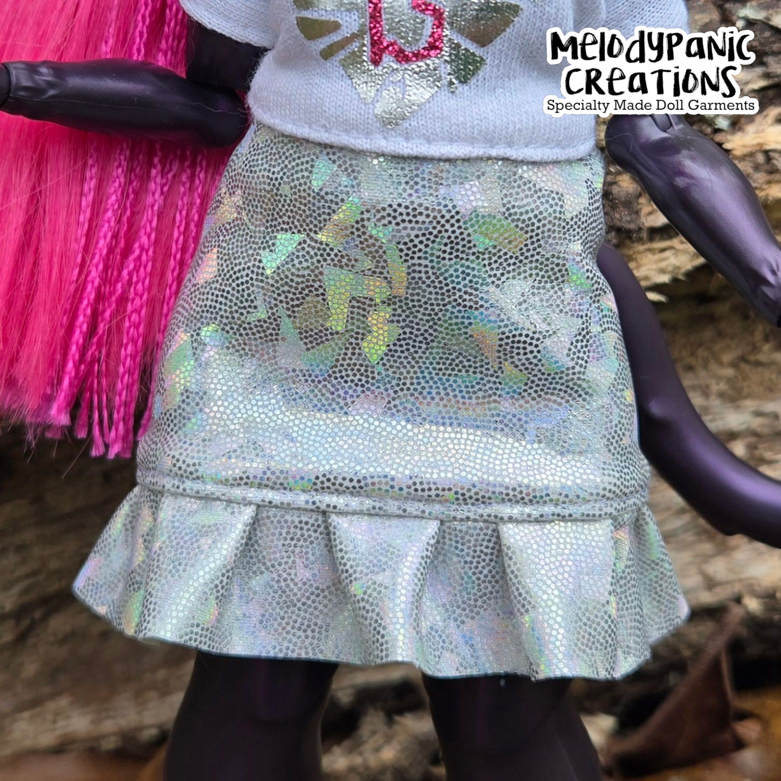 "Shattered" Mini Skirt