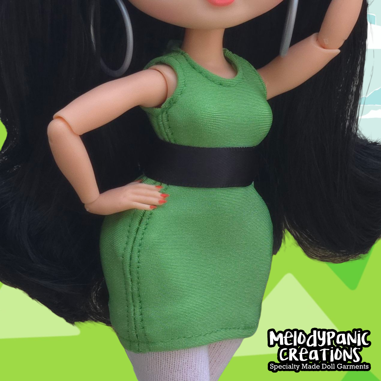 "Powerpuff Green" Dress