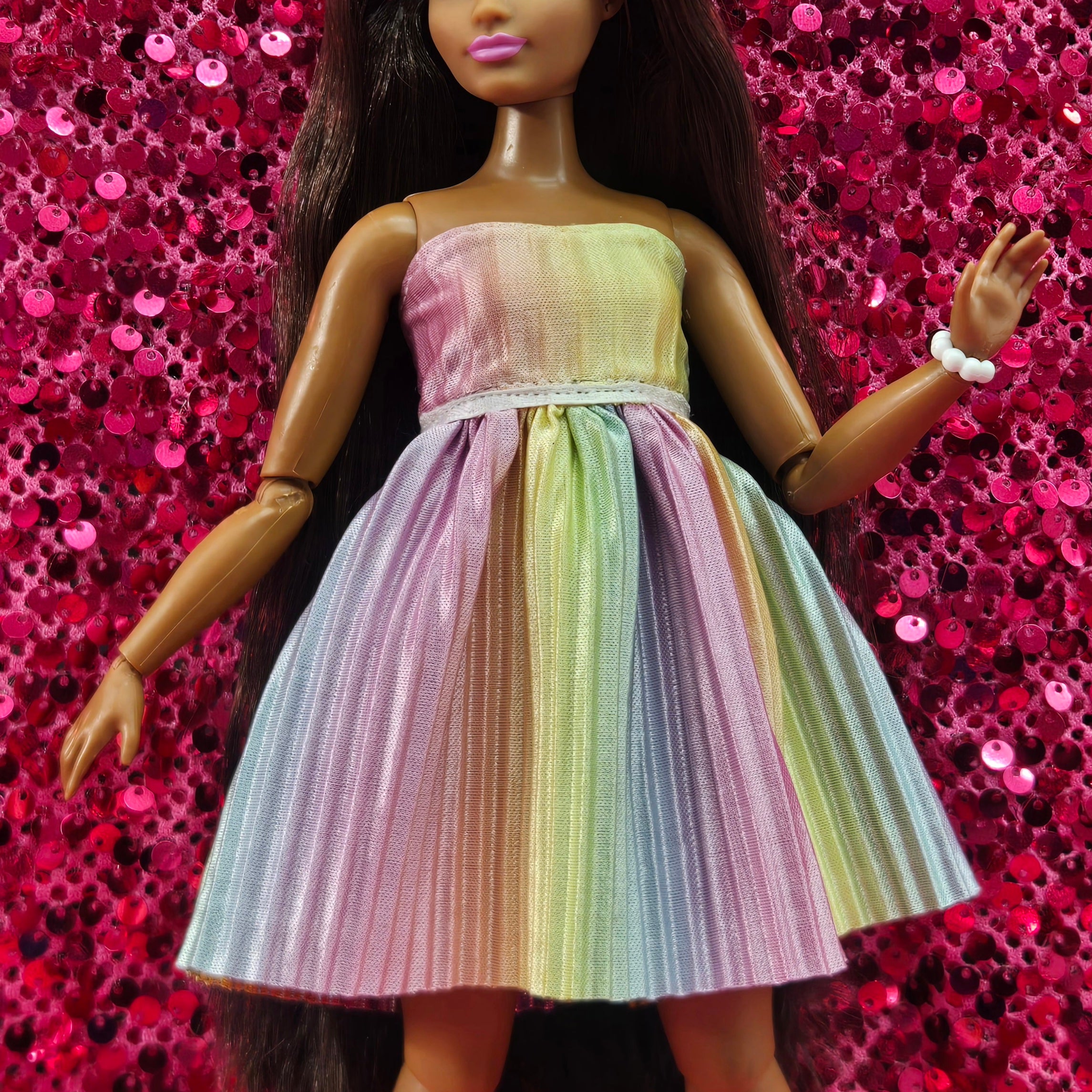 "Lisa" Rainbow Reverseable Dress