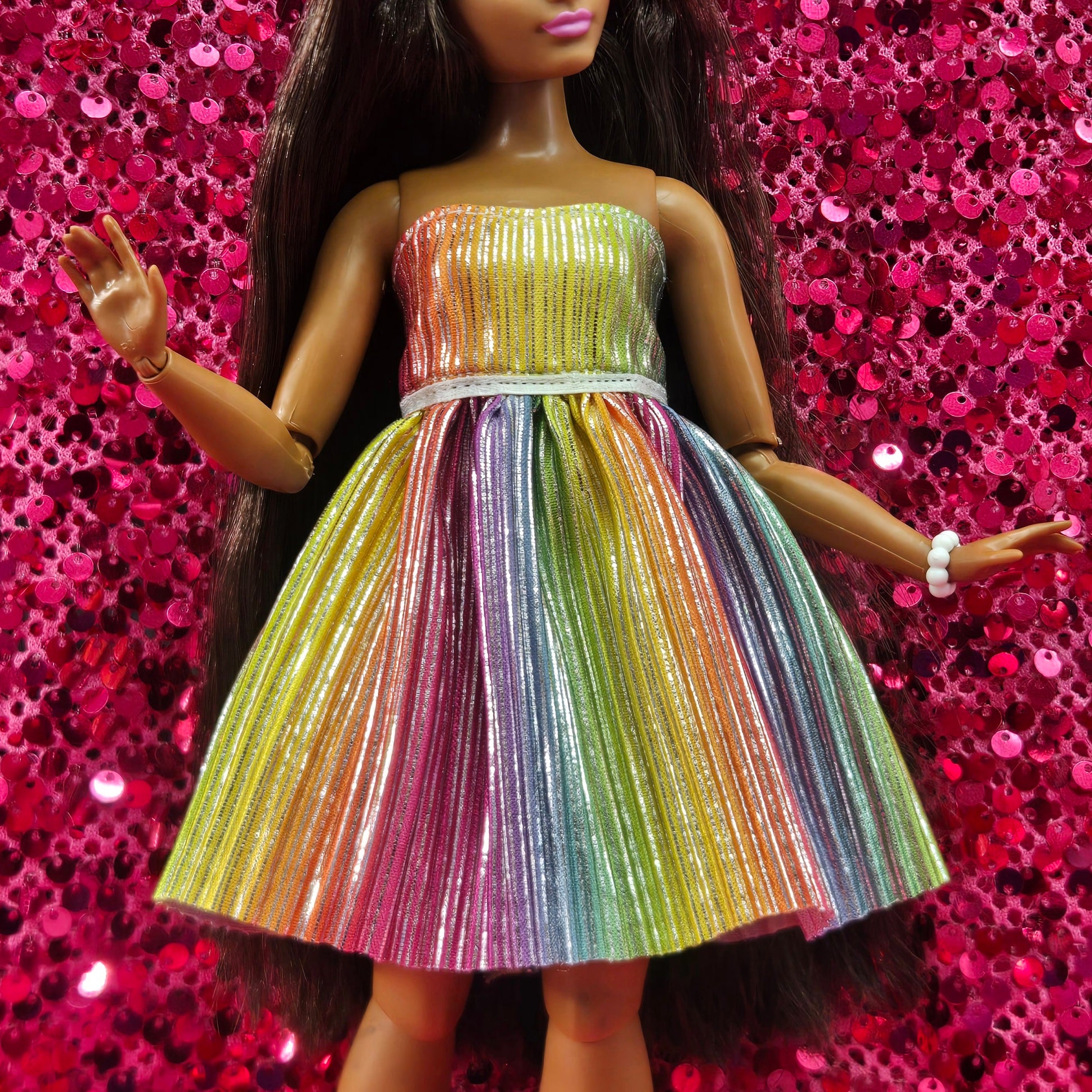 "Lisa" Rainbow Reverseable Dress