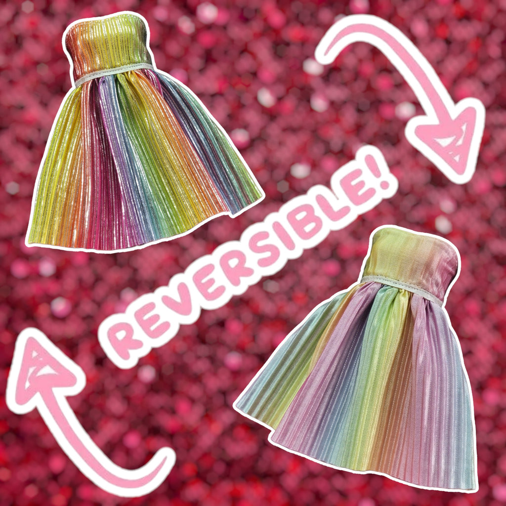 "Lisa" Rainbow Reverseable Dress