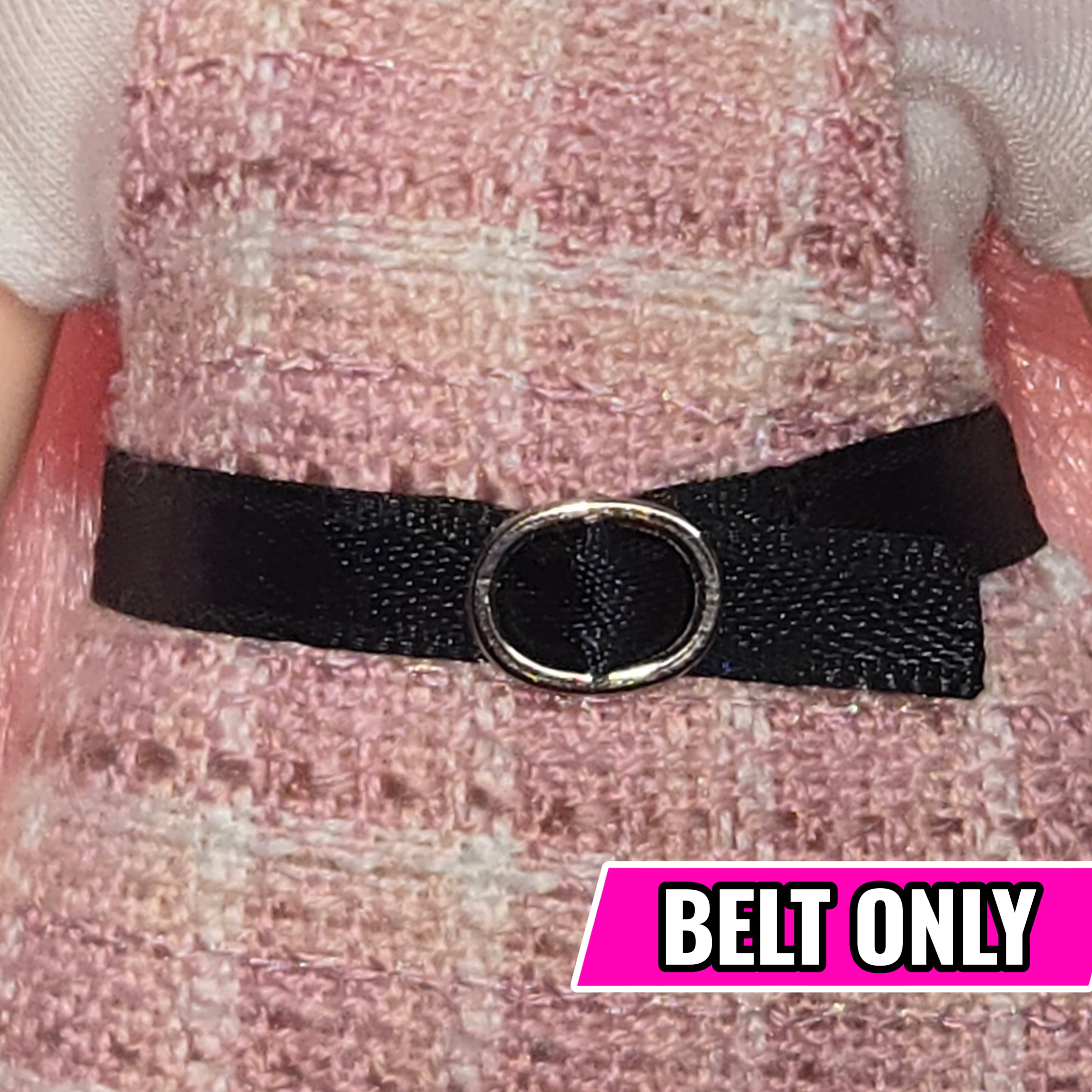 Oval Buckle RIBBON Belt