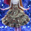 “Spice Cookie” Multi-Tiered Skirt