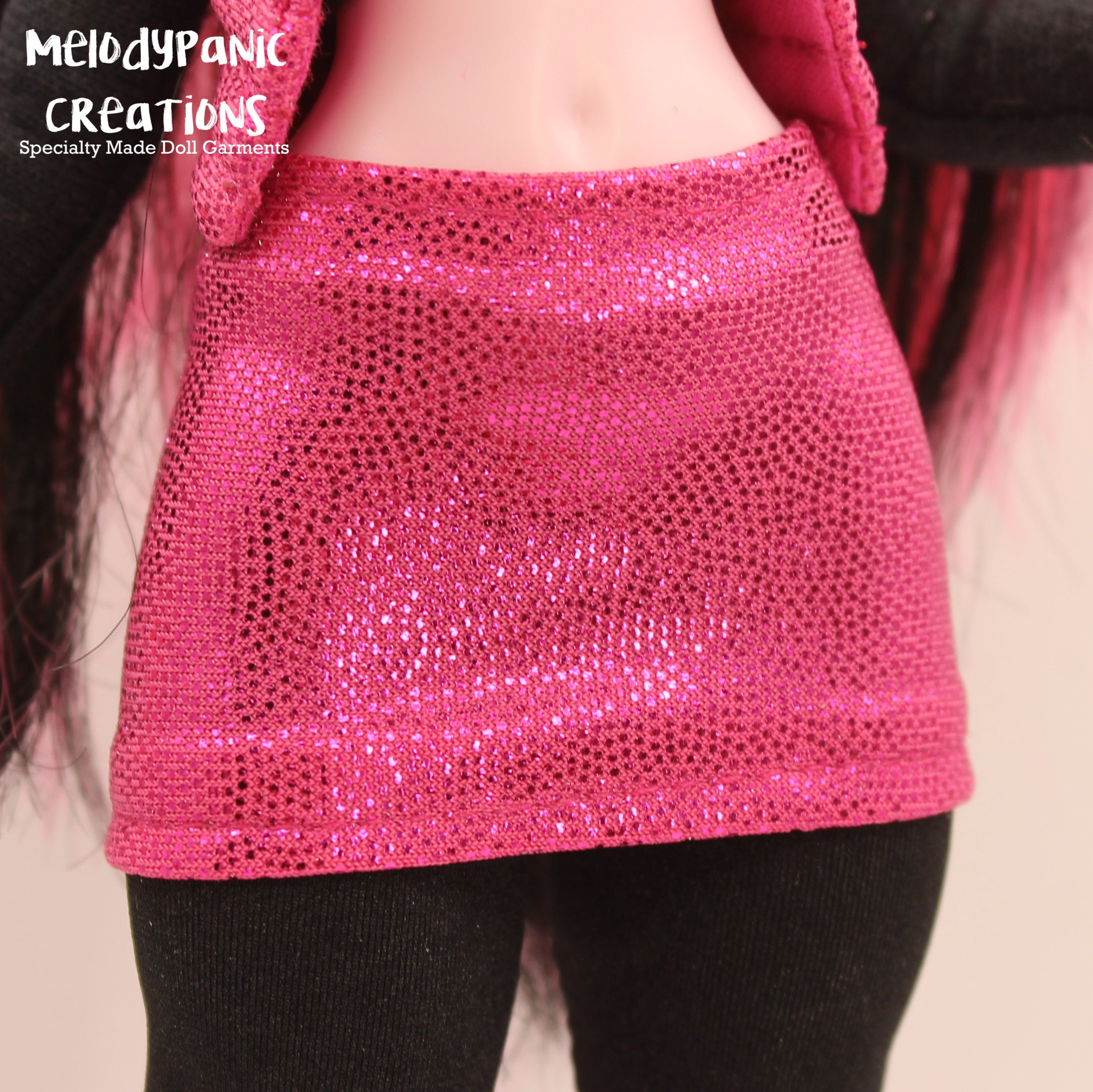 "Dazzling Shimmer" Stretch Mini Skirt