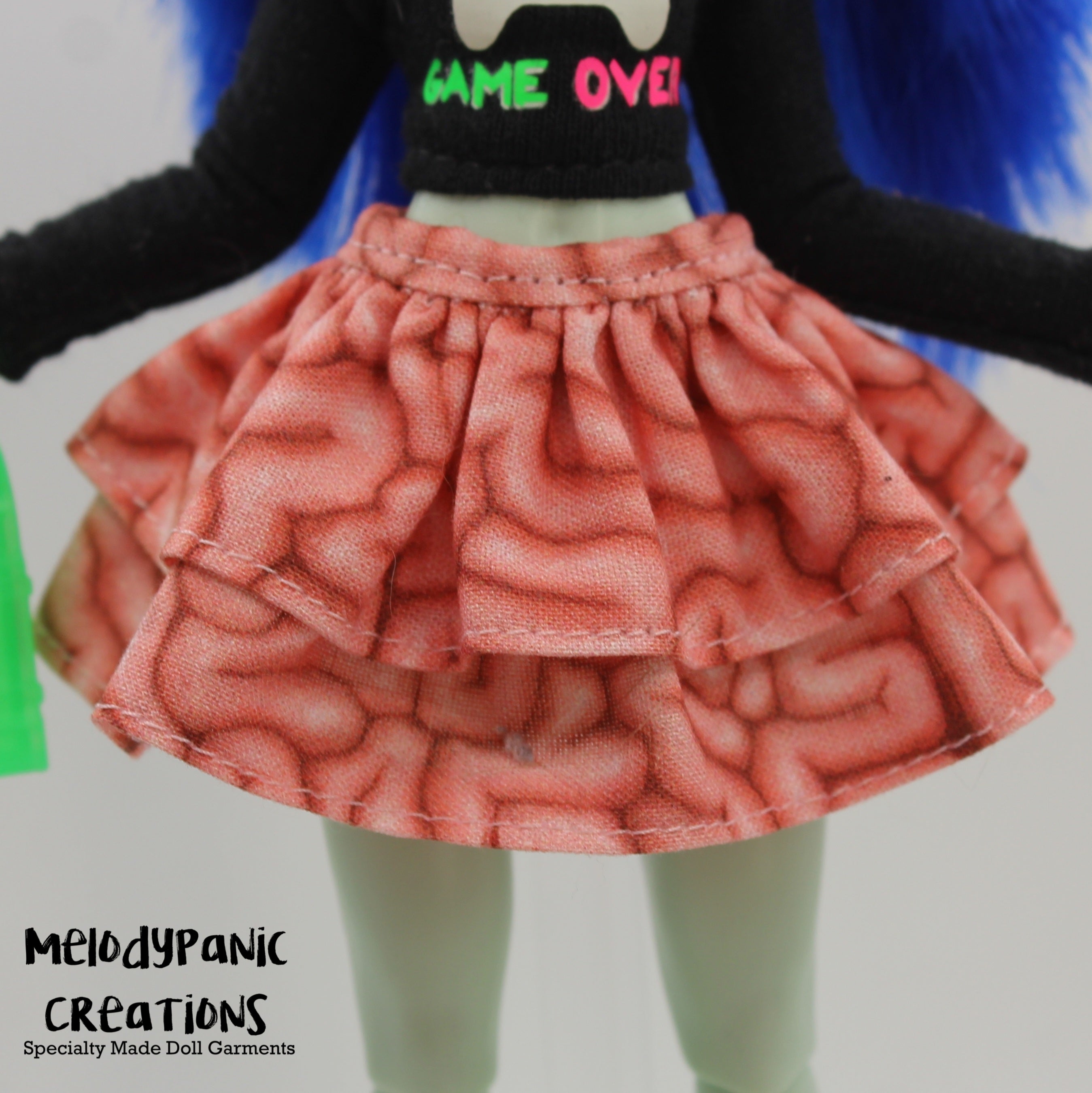 “Brainwave” Two-Tiered Skirt