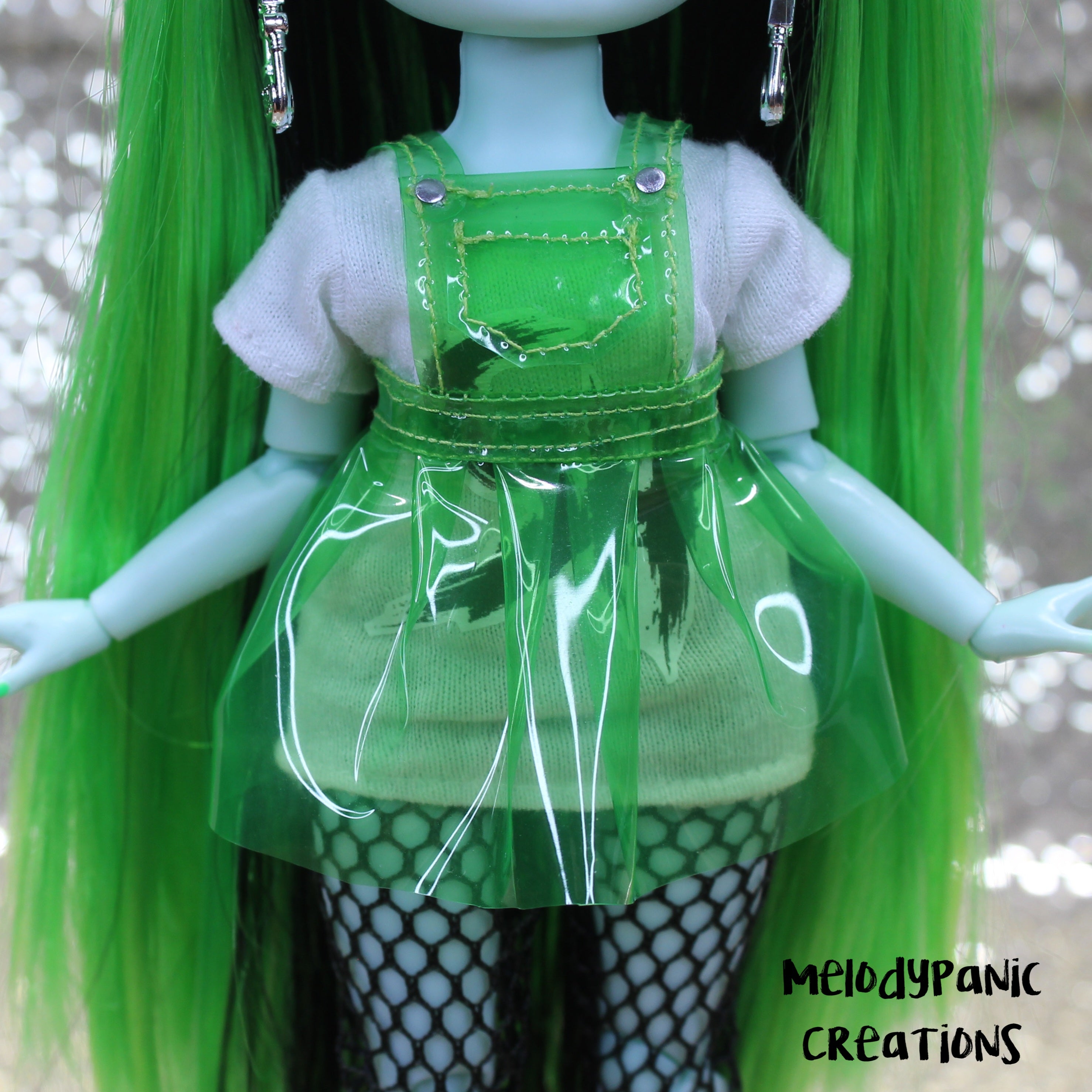 “Toxic Waste” Overall Skirt