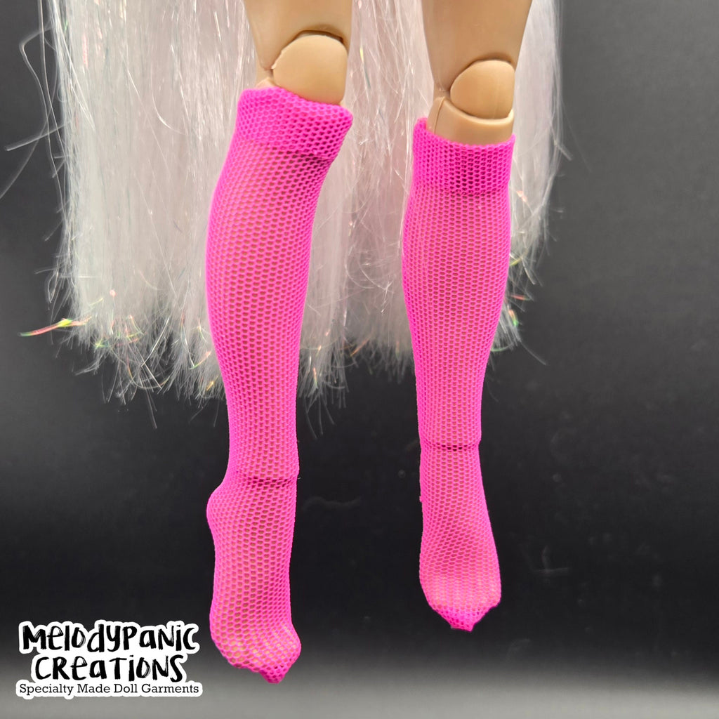 Classic Knee-Length Mesh Socks