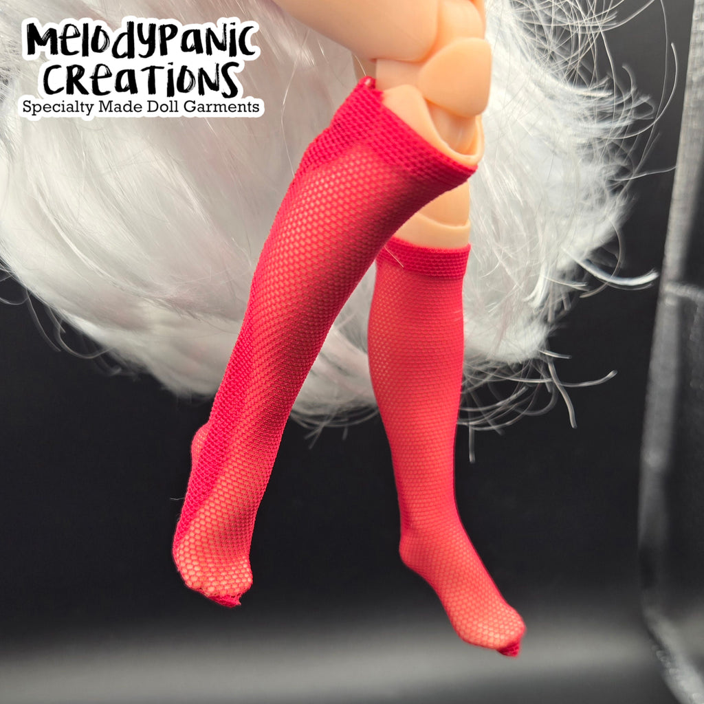 Classic Knee-Length Mesh Socks