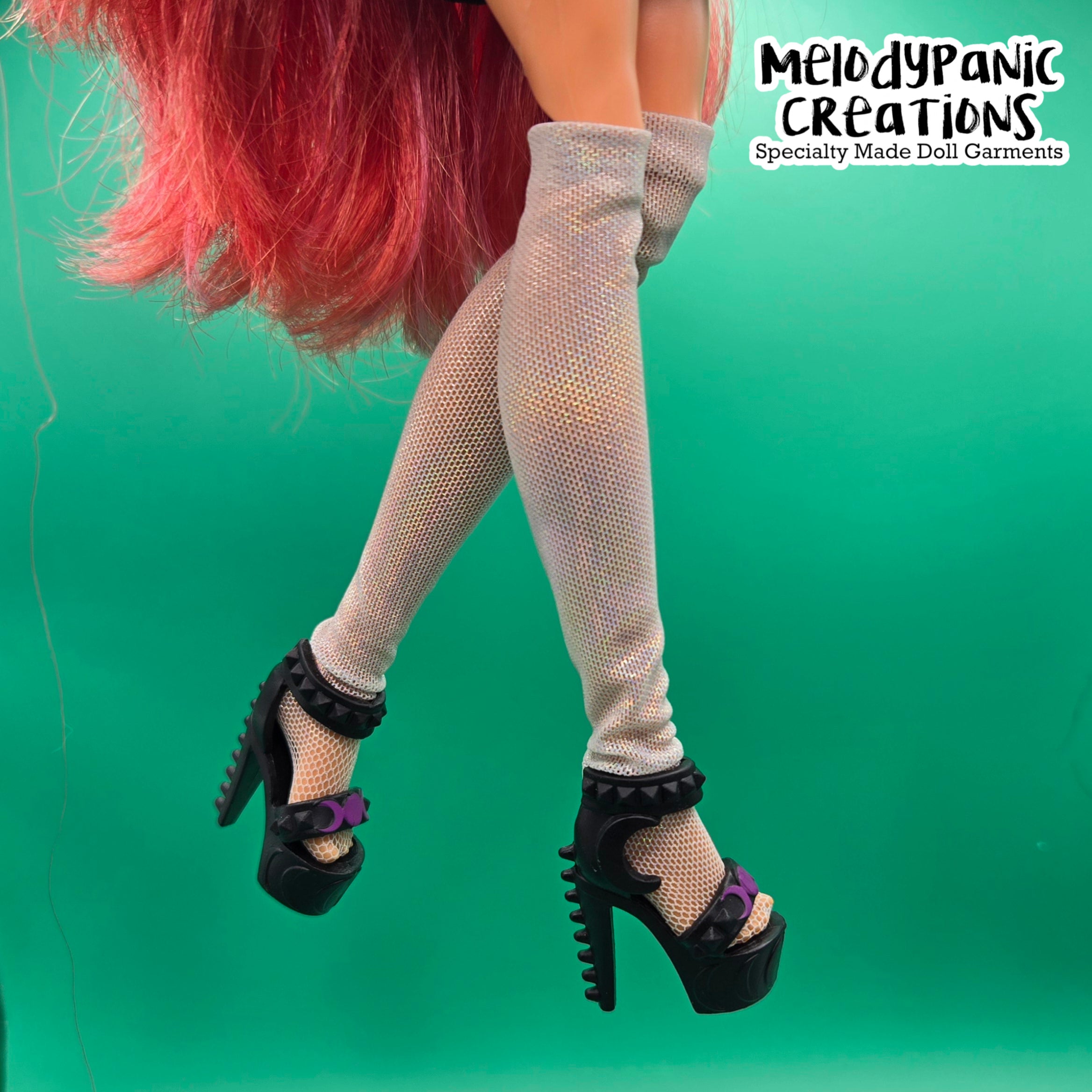 Classic Knee-Length Mesh Socks