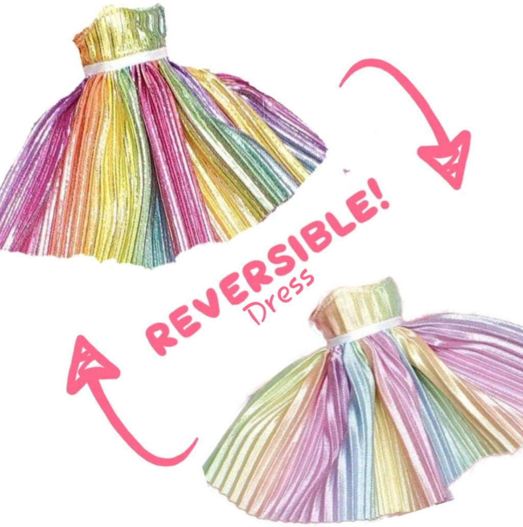 🏷"Lisa" Rainbow Reverseable Dress