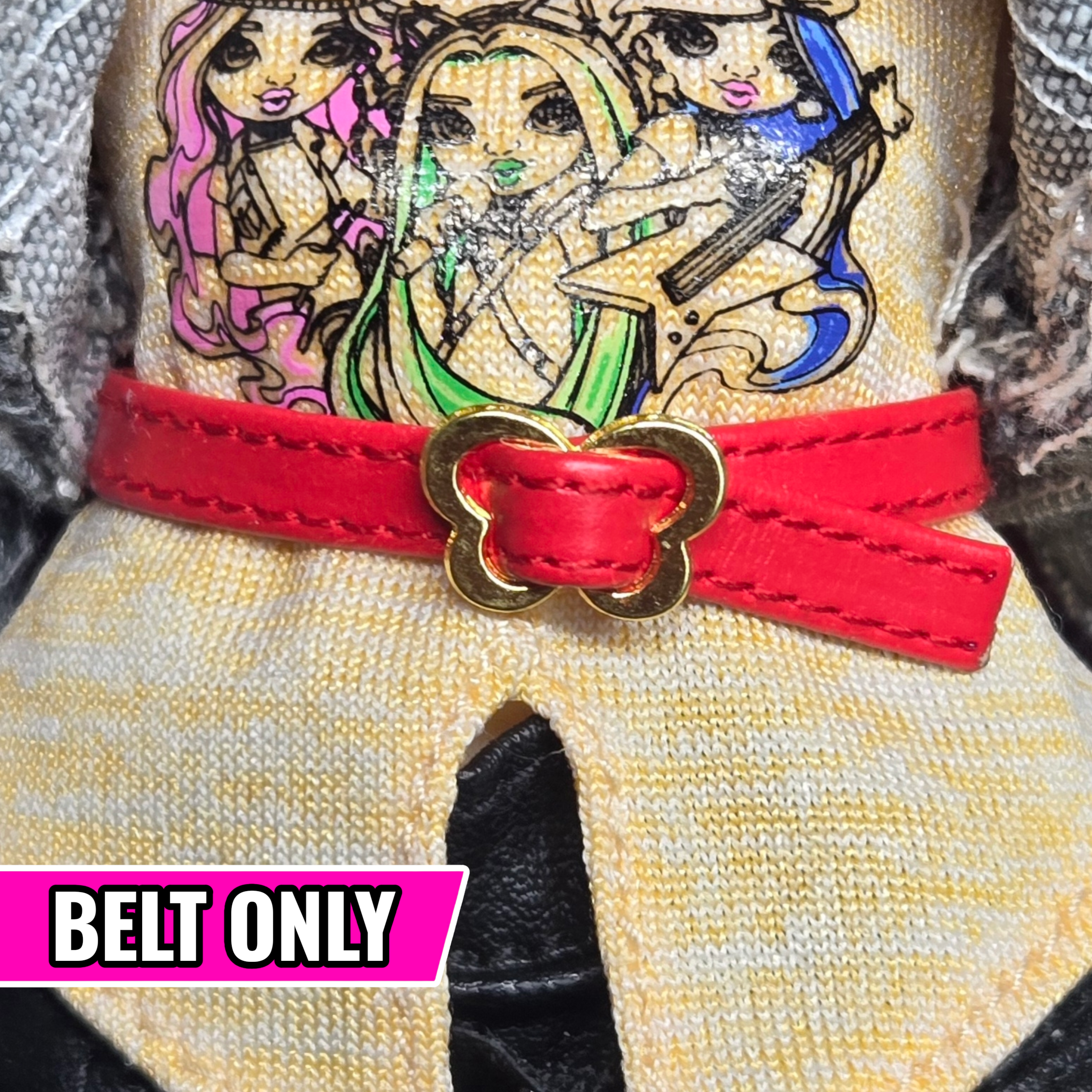 Butterfly Buckle LEATHER Belt